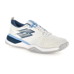 Herren Tennisschuhe Lotto Raptor Hyperpulse 100 III Clay All White/Mallard Blue
