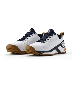 Herren Tennisschuhe Wilson Rush Pro 4.5 Clay White/Navy Roland Garros