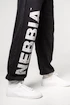 Herren Trainingshose Nebbia  Washed-off Gym Sweatpants Baggy Style GYM BRO 373 Black