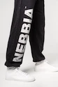Herren Trainingshose Nebbia  Washed-off Gym Sweatpants Baggy Style GYM BRO 373 Black
