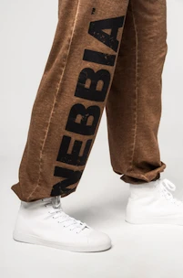 Herren Trainingshose Nebbia  Washed-off Gym Sweatpants Baggy Style GYM BRO 373 Ligth Brown