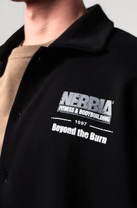 Herrenhemd Nebbia  Oversized Shirt 90s THROWBACK 350 Black
