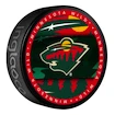 Hockey-Puck Inglasco Inc.  Medallion Blister Minnesota Wild