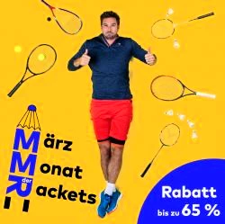 MMR: März - Monat der Rackets = bis zu 65 % reduziert