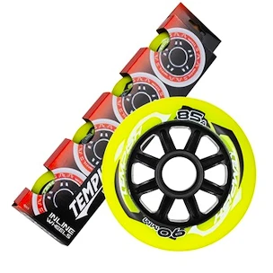 Inline-Räder Tempish  RADICAL Color 90 mm 85A 4-Pack  Grün