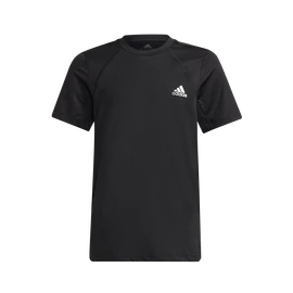 Jungen-T-Shirt adidas Aeroready Graphic Tee Schwarz