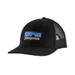 Kappe Patagonia  P-6 Logo Trucker Hat Black