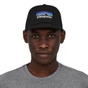 Kappe Patagonia  P-6 Logo Trucker Hat Black