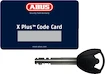 Kettenschloß Abus  6000K/90 BK SHFL BORDO / MONKEYLINK