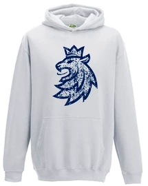 Kinder Hoodie Official Merchandise Czech Hockey Lion Grey