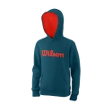 Kinder Hoodie Wilson  Script Cotton Hoody Y Blue Coral