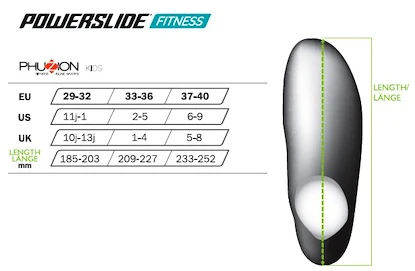 Kinder Inline Skates Powerslide  Phuzion Universe BLUE