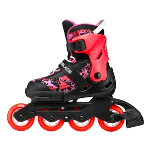 Kinder Inline Skates Rollerblade  Microblade SL Black/Coral