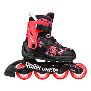 Kinder Inline Skates Rollerblade  Microblade SL Black/Coral