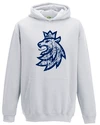 Kinder-Kapuzenpulli Czech Hockey Lion grau