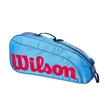 Kinder Schlägertasche Wilson  Junior 3 Pack Blue/Orange