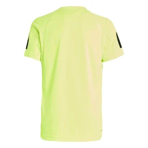 Kinder T-Shirt adidas  B Club 3 Stripes Tee Lucid Lemon 116 cm