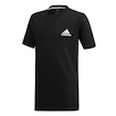 Kinder T-Shirt adidas  B Escouade Tee Black 128 cm