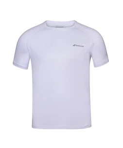 Kinder T-Shirt Babolat  Play Club Crew Neck Tee White