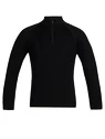 Kinder T-Shirt Icebreaker  K 260 Tech LS Half Zip BLACK