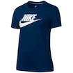 Kinder T-Shirt Nike Girls Sportswear Essential Short-Sleeve Top Dark Blue