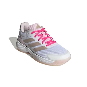 Kinder Tennisschuhe adidas  Ubersonic Kids Off White/Silver Metallic