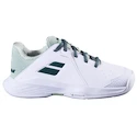 Kinder Tennisschuhe Babolat Propulse Jr 3 AC Wimbledon White/Dark Green