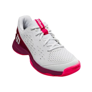 Kinder Tennisschuhe Wilson Rush Pro Jr L White/Beet Red