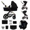 Kinderwagen Kinderkraft Moov 2 3in1 Pure Black Eva Wheels