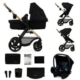 Kinderwagen Kinderkraft Moov 2 3in1 Pure Black Eva Wheels