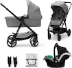 Kinderwagen Kinderkraft Newly 3In1 Moonlight Grey + Mink Pro