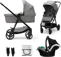 Kinderwagen Kinderkraft Newly 3In1 Moonlight Grey + Mink Pro