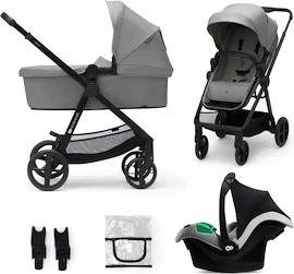 Kinderwagen Kinderkraft Newly 3In1 Moonlight Grey + Mink Pro