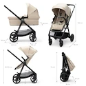 Kinderwagen Kinderkraft Newly 3In1 Sand Beige + Mink Pro