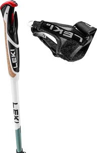 Klappstöcke Leki  Spin Shark SL, white-smokegreen-dark anthracite, 100 - 130 cm