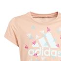 Mädchen-T-Shirt adidas Aeroready Up2Move Cotton Touch Training Slim Logo Ambient Blush