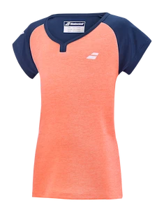 Mädchen T-Shirt Babolat  Play Cap Sleeve Top Fluo Strike