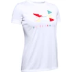 Mädchen T-Shirt Under Armour Tech Graphic Big Logo White