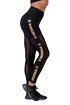 Nebbia Intense Gold Mesh Leggings 829 schwarz