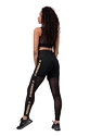 Nebbia Intense Gold Mesh Leggings 829 schwarz