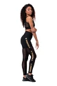 Nebbia Intense Gold Mesh Leggings 829 schwarz