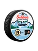 Puck NHL Outdoors Lake Tahoe Dueling Philadelphia Flyers vs Boston Bruins