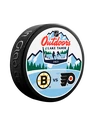 Puck NHL Outdoors Lake Tahoe Dueling Philadelphia Flyers vs Boston Bruins