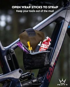 Rahmentasche PEATY'S  Holdfast trail tool wrap - slate grey (phf-ttw-slt-25)