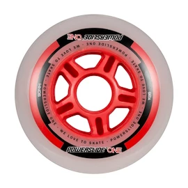 Rollen mit Lager Powerslide One Complete 100 mm 82A + ABEC 5 + 8 mm Spacer 8-Pack