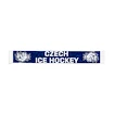 Schal Tschechisches Hockey Strickmuster blau