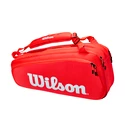 Schlägertasche Wilson Super Tour 6er Pack Rot