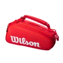 Schlägertasche Wilson  Super Tour 9 Pack Red