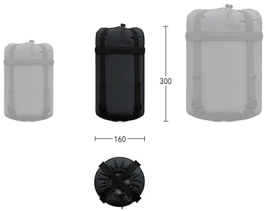 Schlafsack Hannah  Scout 120 Dark Shadow/Anthracite 180 cm