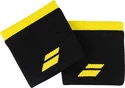 Schweißbänder Babolat Logo Wristband Black/Sulphur Spring (2 St.)